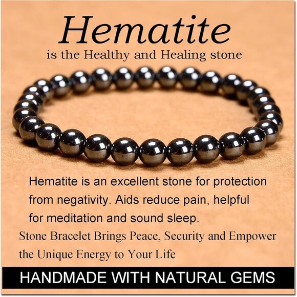 Other - Handmade Yoga Stretch Elastic Bracelet Natural Stone Crystal Healing Power Energ